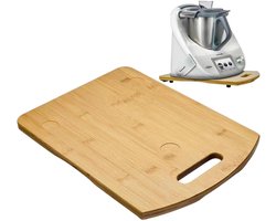 Verrijdbare Aanrechtbladen met Houten Rails - Voorzien Van Praktische Handgrepen en Extra Beschermkussens - voor Keukenapparatuur en Glazen Schuifdeuren