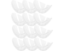Verrines Serveerschaal Set - 12 Stuks - Amuse Schaaltjes - Mini Dessertglaasjes - Voor Hapjes en Desserts - 70ml - Kunststof - 7.1 x 3.5 x 5.8 cm - Transparant