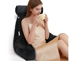 Versnipperd Schuimleeskussen met Nekrol en Groot Bedrugkussen voor Perfecte Rugondersteuning