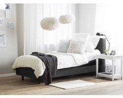 Verstelbaar bed Stof DUKE 80 x 200 cm Donkergrijs