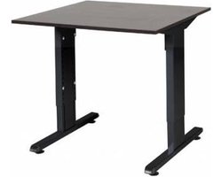 Verstelbaar Bureau - 80x80 logan - zwart frame