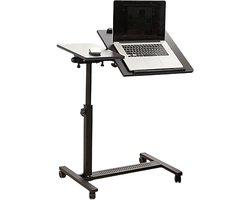 Verstelbaar Bureau - Mobiel Werkstation - Ergonomisch Werken - 360° Draaibaar Bureau - 70 x 40 cm - Multicolor