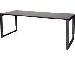 Verstelbaar Bureau - Plus 200x80 logan - zwart frame