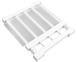 Verstelbaar metalen opbergrek en organizer voor kast, keuken en badkamer, uitbreidbaar van 30 tot 40 cm lengte voor efficiënte scheiding en opbergruimte