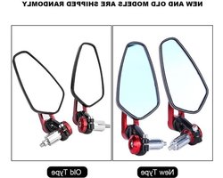 Verstelbare 360° Motorfiets Zijspiegels - Aluminium Legering, 7/8 Inch, Geschikt voor Diverse Motoren, Rood en Zwart, Set van 2
