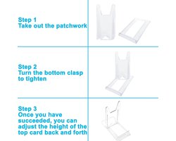 Verstelbare acryl bordenstandaard - 6 stuks voor platte platen, foto's, en meer bordenstandaard voor sieraden