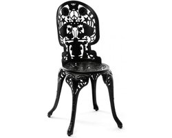 Verstelbare Aluminium Binnen- en Buitenstoel Zwart