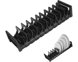 Verstelbare Aluminium Schotel Organizer Rek voor Vaatjes - Compacte Droogrekken voor Keukenopslag