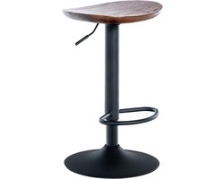 Verstelbare Barkruk van Hout en Metaal – Modern Design – Geschikt voor Thuis en Professioneel Gebruik