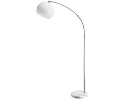 Verstelbare Booglamp met Marmeren Sokkel voor Woonkamer en Slaapkamer