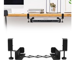 Verstelbare Bureau Organizer met Driehoekige Ondersteuning, Metalen Hangende Houder voor Laptop, Tablet en Toebehoren, Ideaal voor Opbergruimte en Kabelbeheer