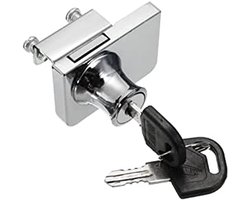 Verstelbare Chrome Gehard Glazen Kastslot met 2 Sleutels voor IKEA