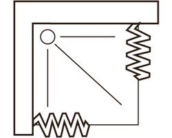 Verstelbare Douchecabine met Vouwdeuren - Vrijstaand 100 x 100 cm