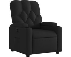Verstelbare Fauteuil met Stofbekleding (Zwart) - Comfortabele Leunstoel