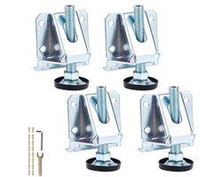 Verstelbare Heavy Duty Meubel Levelers M10 - 4 Stuks voor Stabiele Tafels en Kasten