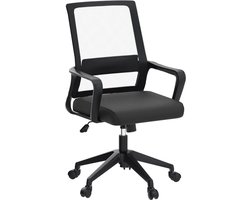 Verstelbare hoofdsteun bureaustoel Ergonomische Mesh Swivel stoel lumbaalsteun Hoogte verstelbaar 360 ° Swivel Rocking functie Mesh rugleuning stoel - voor thuis of kantoor