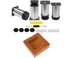 Verstelbare Hoogte Meubelpoot Set - Geschikt voor Meubels, Keuken, Kantoor, en Woonkamer