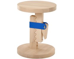 Verstelbare Houten Kruk Berken Blauw 41-49 cm