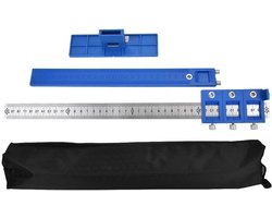 Verstelbare Kast Punch Tool van Roestvrij Staal voor Precieze Boorgaten | Kabinet Hardware Boor Sjabloon Accessoires
