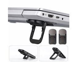Verstelbare Laptop Stand – Opvouwbare Notebook Houder & Passieve Koeler – Zwart – Lichtgewicht – Geschikt voor Alle Laptops
