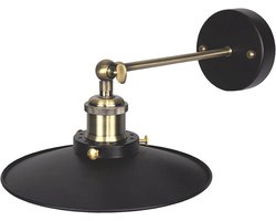 Verstelbare Led-wandlamp met E27-fitting - 22 cm Lampenkap voor Interieurverlichting