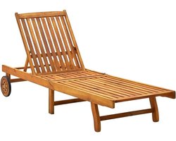 Verstelbare Ligbed Houten Buitenstoel voor Tuin en Terras