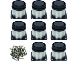 Verstelbare metalen meubelpoten set – 8 ronde poten voor diverse meubels