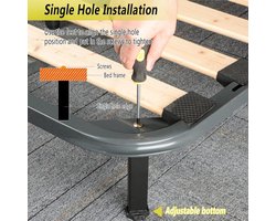 Verstelbare metalen meubelpoten - set van 4 stuks voor meubels, vervanging voor sofa, tafel, stoel - doe-het-zelf project - verstelbare meubelsteunvoeten