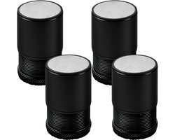 Verstelbare Metalen Meubelverhogers Zwart - Set van 4