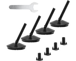 Verstelbare meubelniveelaars voor meubels - 4 stuks M8 stelpoten - Zware en draaibare stelpoten voor tafels en kasten