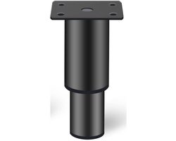 Verstelbare Meubelpoot - Bedframe steunvoet - 18-30cm - Instelbaar Draaibaar Bankpoten - Meubel Kast Tafel Bed Boxspring Potenset - Poot - Poten - Bedpoten - Bedden - bankpoten kastpoten salontafel bedpoten tv-kast steunpoten - Zwart