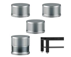 Verstelbare meubelpoten 2.2-3.8cm - metalen poten voor meubels - zelfklevend - perfect voor tafels en kasten - ShopVlot