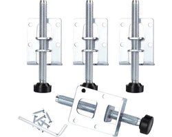 Verstelbare meubelpoten 4-pack - M9 x 102 mm - In hoogte verstelbare poten - Meubels - Tafels - Planken - Kasten - Werkbank