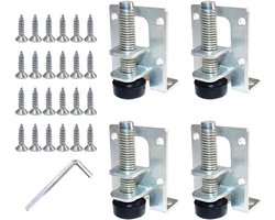 Verstelbare meubelpoten 4 stuks M9 x 102 mm voor meubels - Hoogte verstelbaar - Kleine schroef - Tafelpoten - Planken - Kastpoten - Werkbankpoten - Set van 4