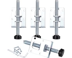 Verstelbare Meubelpoten - 4 Stuks M9 x 102mm Hoogte Verstelbare Voeten voor Tafels, Kasten en Planken