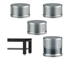 Verstelbare meubelpoten 4 stuks - Zelfklevende stelpoten - Keukenpoten - Verstelbare hoogte 2,3-3,9 cm - Metalen poten voor meubels - Geschikt voor tafels, kasten, wasmachines