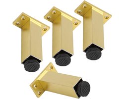 Verstelbare Meubelpoten - Aluminium Ondersteuning - Meubels Verhogen - Roestbestendige Afwerking - 6-40 Cm - Goud