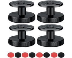 Verstelbare Meubelpoten - Bedpoten Stabilisator - Meubels Stabiliseren - Schokabsorberend Ontwerp - 26-40 mm - Zwart