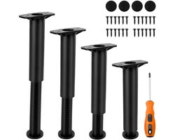 Verstelbare Meubelpoten - Hoogwaardig en Duurzaam - 1 stuk - Kunststof