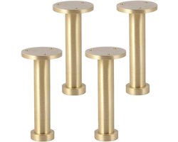 Verstelbare meubelpoten - Kastpoten set - Meubels verhogen - 1000 kg draagvermogen - Set van 4 - Messing