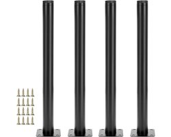 Verstelbare Meubelpoten - Kastpoten Sofa - Meubels Stabiliseren - Inclusief Montageschroeven - 30cm Hoog - Zwart