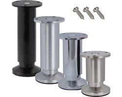 Verstelbare Meubelpoten voor Stabiele en Stijlvolle Meubels - 15 cm Hoogte, 250 kg Belastbaarheid, Diverse Afwerkingen