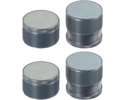 Verstelbare meubels liften set van aluminiumlegering bed risers voor extra ruimte (4 stuks grijs)