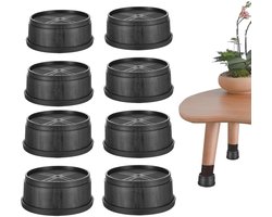 Verstelbare meubelverhogers - 8 stuks - zware bedverhogers - rubberen pads - 15 inch - 3 inch - 4,5 inch - 6 inch - hefhoogte - tafel - stoel - bank - verhoger - meubels - lift pads - ondersteuning