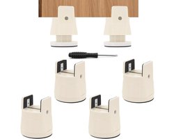 Verstelbare meubelverhogers voor bed en stoelen, 6-8 cm, geschikt voor ronde en vierkante poten, inclusief schroevendraaier, zwaar belastbaar