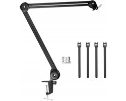 Verstelbare Microfoon Arm Bureau Statief - Robuust & Universeel