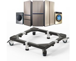 Verstelbare Mobiele Onderstel voor Zware Apparaten - Zwart