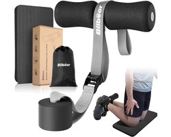 Verstelbare Nordic hamstring krul riem met kniemat - draagbaar trainingsgereedschap voor hamstring curls, rekken en sit-ups - belastbaar tot 100 kg