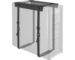 Verstelbare PC Houder Onder Bureau, Stalen CPU Houder met Verstelbare Bandjes, Max. 20kg, Antiroest Coating, Antislip Pads, Eenvoudige Installatie