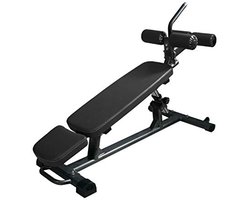 Verstelbare sit-up bank voor decline bench presses en buikspieroefeningen
